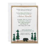 BEAR Adirondack Lodge 5x7 Baby Shower Invitation