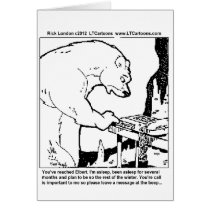 Bear Answering Machine Funny Gifts Tees Cards Etc cards