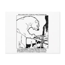 Bear Answering Machine Funny Gifts Tees Cards Etc postcards
