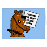 Bear arms Grizzly Bear Greeting Card