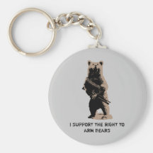 Bear arms Grizzly Bear Key Chains
