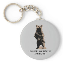 Bear arms Grizzly Bear Key Chains