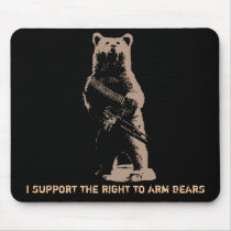 Bear arms Grizzly Bear Mouse Pad