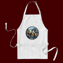 Bear Art BB-Q Apron Native Wildlife Art Apron aprons