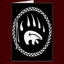 Bear Art Cards Blank Tribal Bear Art Cards Custom cards