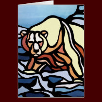 Bear Art Cards Blank Tribal Bear Art Cards Custom cards