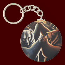 Bear Art Key Chain Dancing Bears Key Chains Gifts keychains