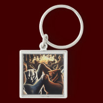 Bear Art Key Chain Party Animal Gifts keychains