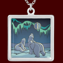 Bear Art Necklace Native Art Polar Bear Jewelry necklaces