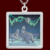 Bear Art Necklace Native Art Polar Bear Jewelry necklaces