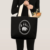 Bear Art Tote Bag Tribal Wildlife Art Shopping Bag bags