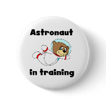 Bear Astronaut in Training buttons by toddlersplace Bear Astronaut in Training buttons