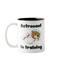 Bear Astronaut in Training mugs by toddlersplace Bear Astronaut in Training mugs