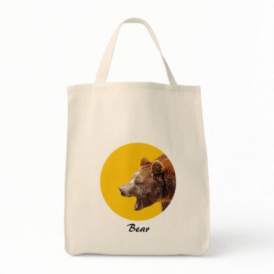 Bear Canvas Bags by jjgabaldon