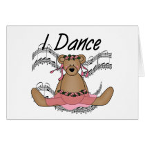 Bear Ballet Dancer Card