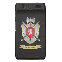 Bear Battle Crest Black Droid RAZR Cover