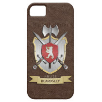 Bear Battle Crest Brown iPhone 5 Cover