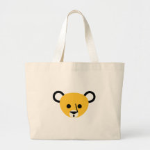 Bear Bears Head Cute Cartoon Animal Mammalia Tote Bags