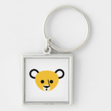 Bear Bears Head Cute Cartoon Animal Mammalia Keychains