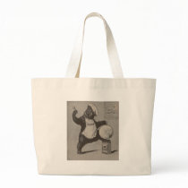 Bear Beating Gong bags by pinkalmond Bear Beating Gong bags