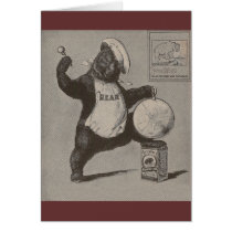 Bear Beating Gong cards by pinkalmond Bear Beating Gong cards