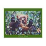 Bear & butterfly postcard