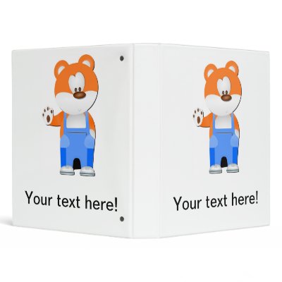 Bear cartoon binders by laly_sb
