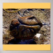 bear carving_Painting Posters