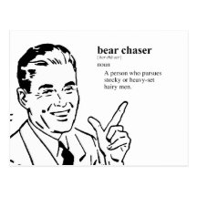 BEAR CHASER POST CARD