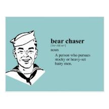 BEAR CHASER POSTCARD