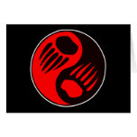 Bear Claw Yin Yang Black cards