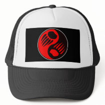 Bear Claw Yin Yang Black Mesh Hats