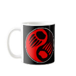 Bear Claw Yin Yang Black Mugs