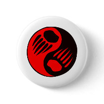 Bear Claw Yin Yang Pins