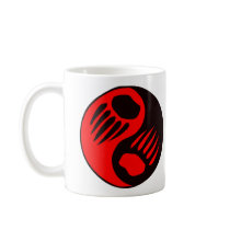 Bear Claw Yin Yang Coffee Mug