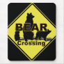 Bear Crossing black mousepad