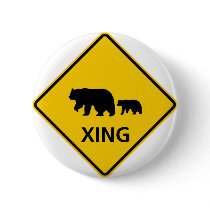 Bear Crossing Highway Sign Buttons