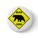 Bear Crossing Sign with Bear buttons