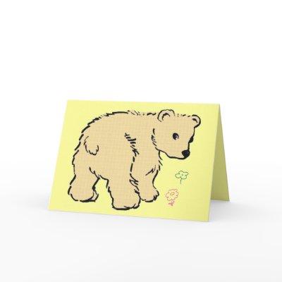 Bear Cub Birthday Card by kidsworld