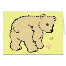 Bear Cub Birthday Card