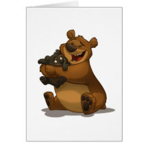 Bear & Cub Card (Blank Inside)