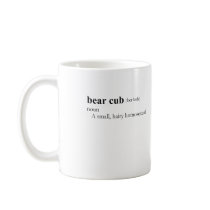 BEAR CUB (definition) mugs