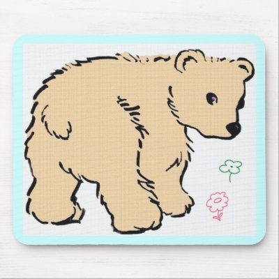 Bear Cub Mousepad by kidsworld