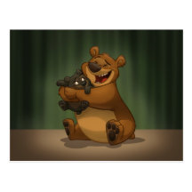Bear & Cub Postcard