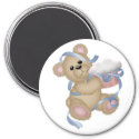 Bear Cupcake Magnet magnet