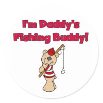 Bear Daddy's Fishing Buddy stickers by toddlersplace Bear Daddy's Fishing Buddy stickers