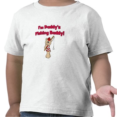 Bear Daddy's Fishing Buddy Tshirt by toddlersplace