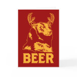 Bear + Deer = Beer Greeting Card