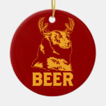Bear + Deer = Beer Christmas Tree Ornament