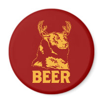Bear + Deer = Beer magnets